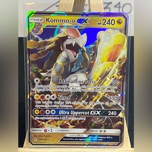 100/145 Kommo-o GX Pokemon TCG Guardians Rising Dragon Type Fresh Pull